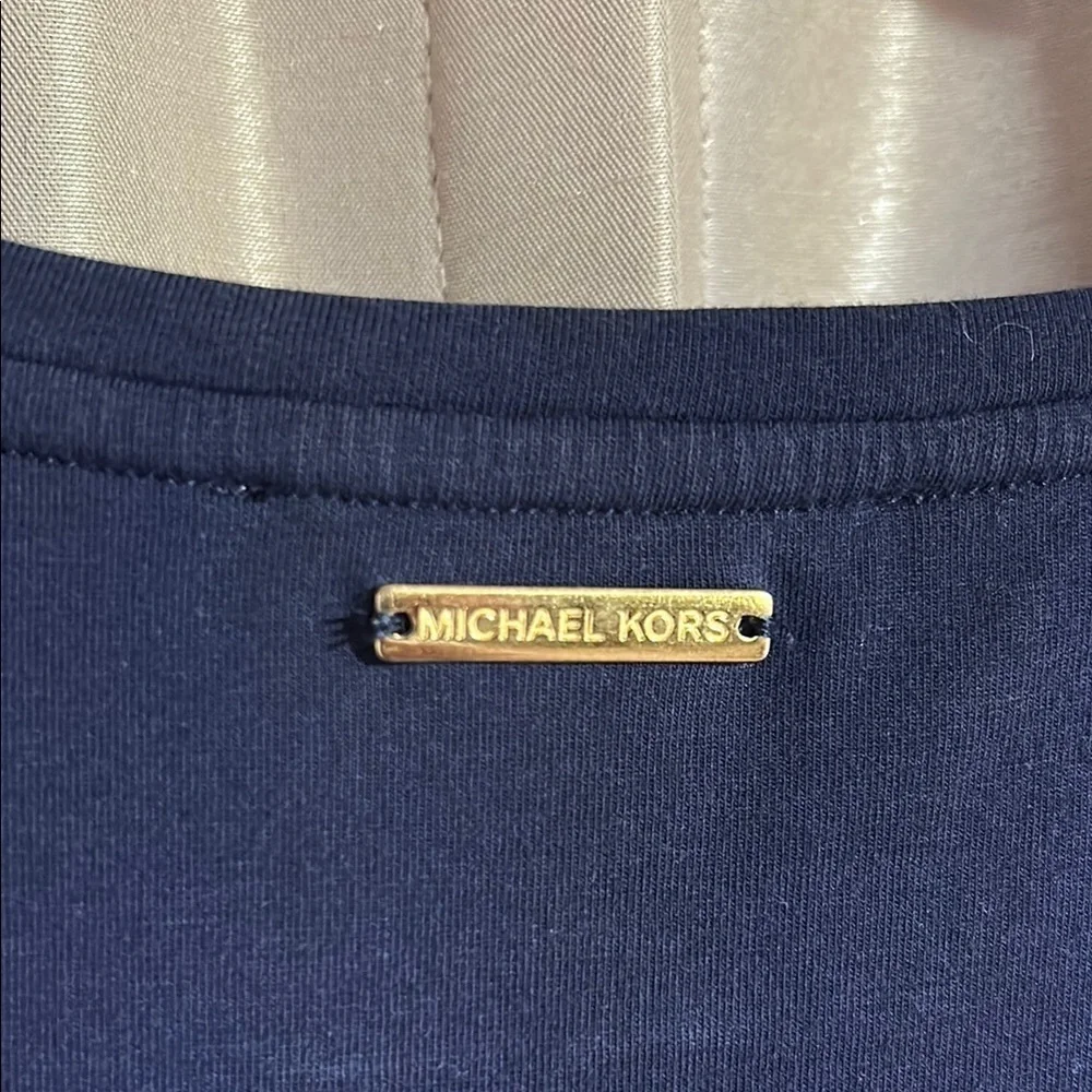 Michael Kors Asymmetrical Navy Dress